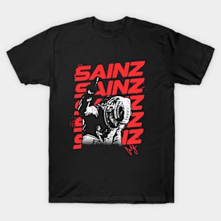 Carlos Sainz Name Reapeat T-Shirt